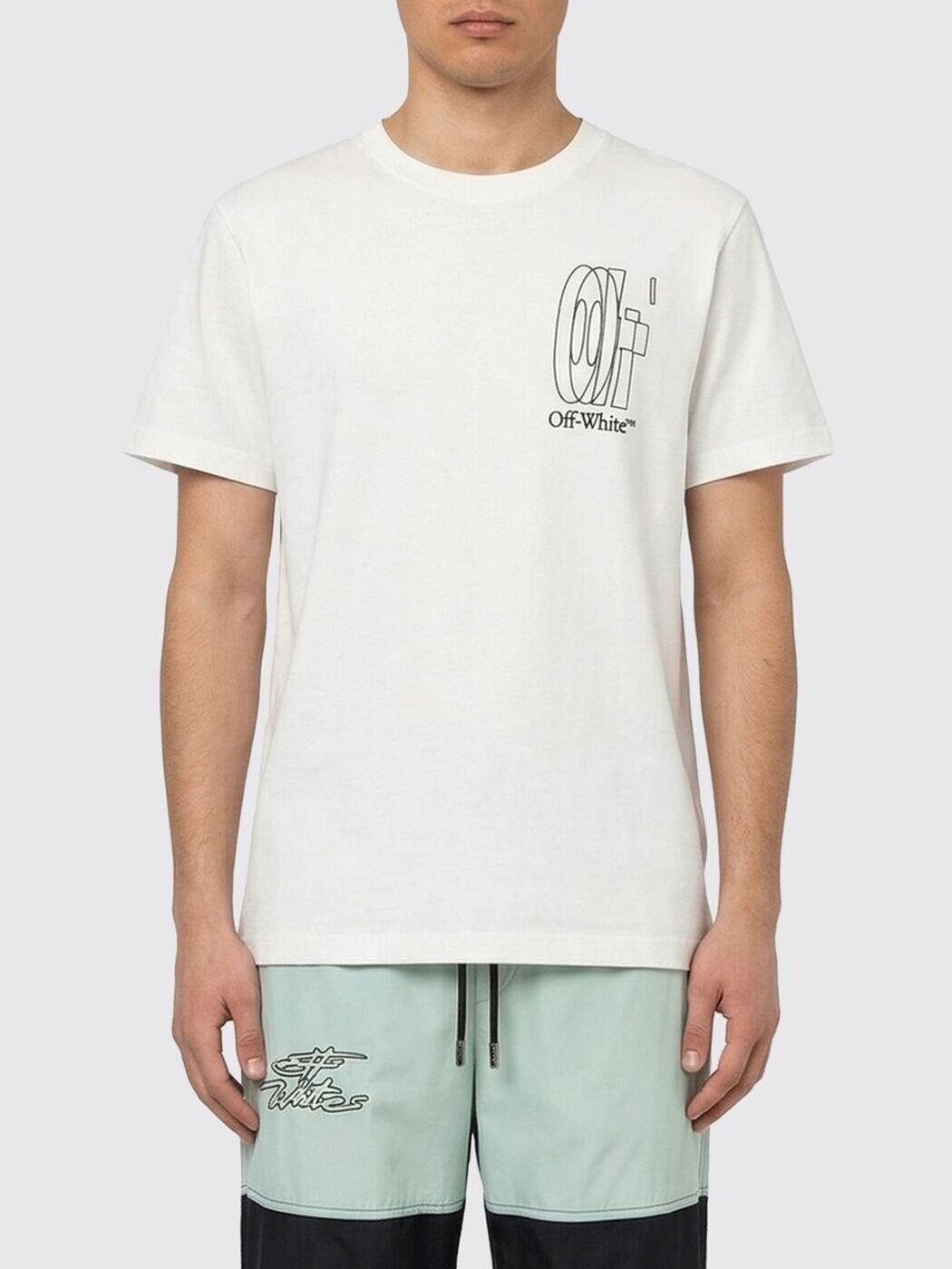 象牙色 OFF WHITE プルオーバー メンズ 白いこと T-shirts 44MAA027S26J003100 関税 貨物輸送無料 2026SS gi