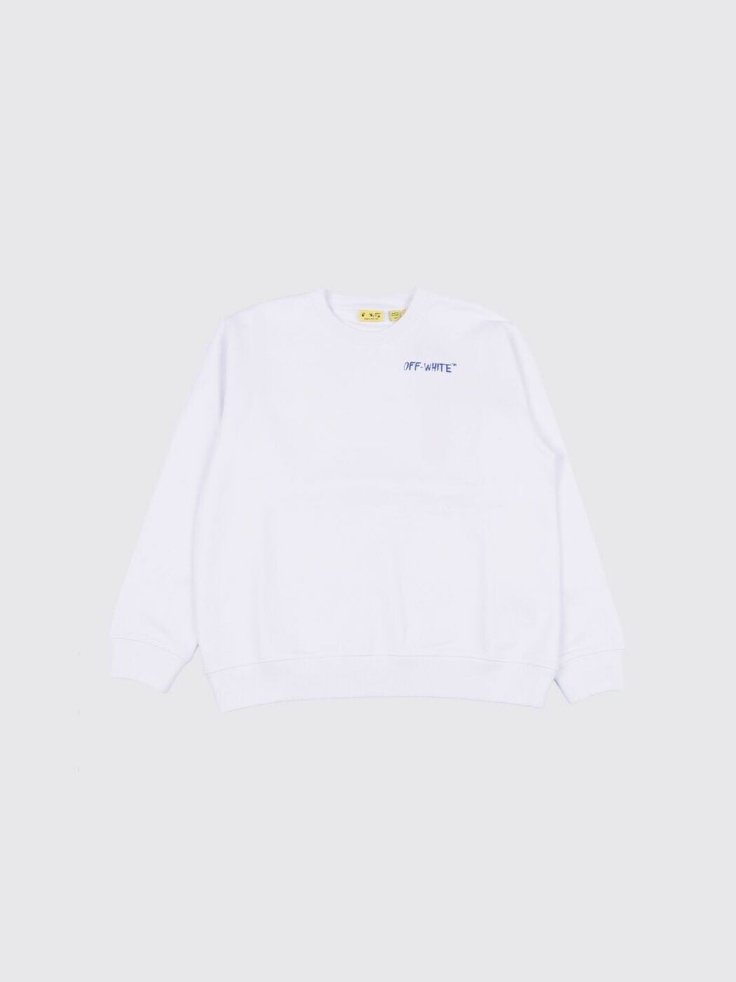 オフ 白いこと OFF-WHITE クルーネックジャンパー 編み物お召しもの ボーイズ 白いこと Crew neck jumpers OBBA001S26FLE004 関税 貨物輸送無料 2026SS gi