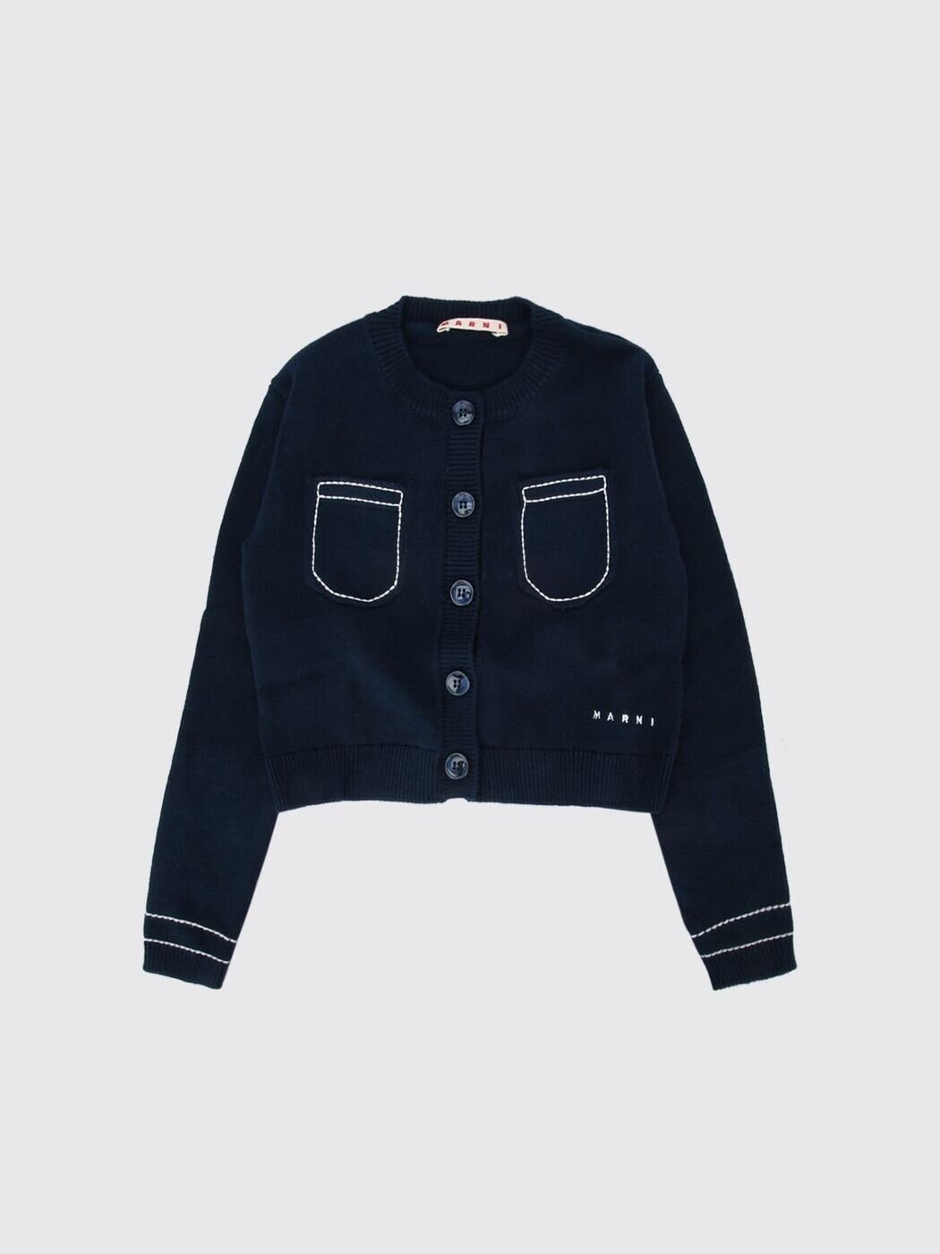 マルニ MARNI クルーネックジャンパー 編み物御召しもの ボーイズ 青碧 Crew neck jumpers M01735M00X8MK157F 関税 貨物輸送無料 2026SS gi