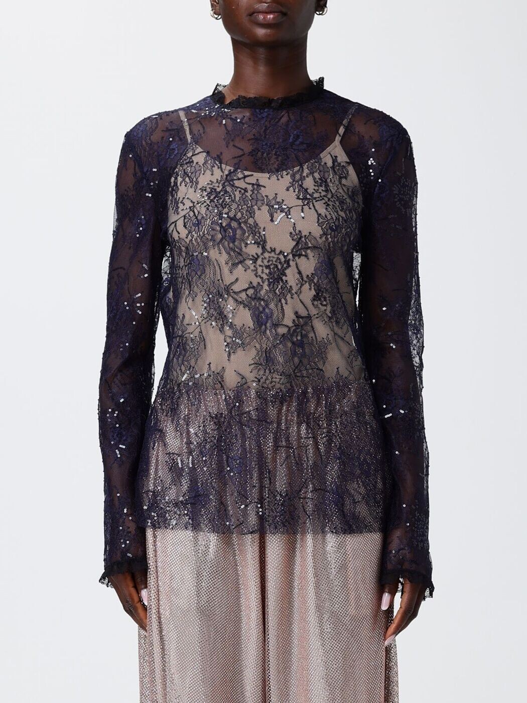 アルベルタ フェレッティ ALBERTA FERRETTI プルオーバー トップス レディース 青色 T-shirts and tops 02181620 関税 貨物輸送無料 2026SS gi