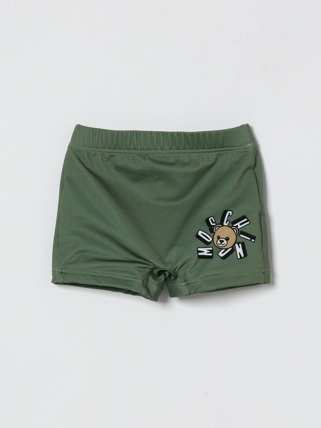 モスキーノ MOSCHINO 塩水ズボン下 スイムウェア ボーイズ 緑であること Swim shorts MXL006LKA11 関税 貨物輸送無料 2026SS gi
