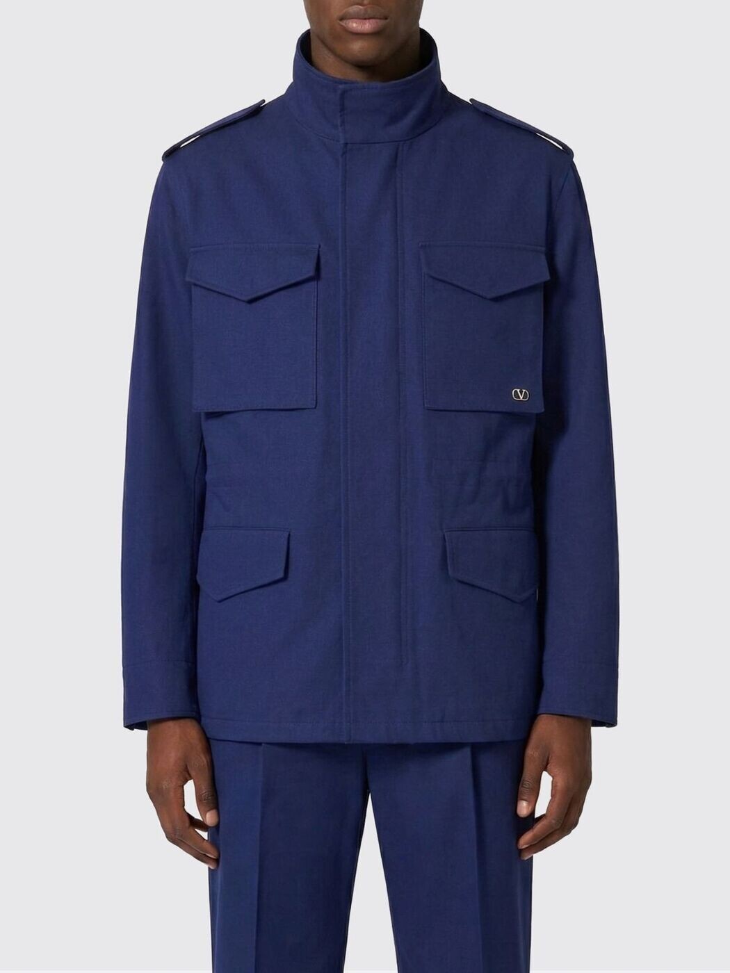 バレンチノ VALENTINO トレンチ 厚地の外套 メンズ 青碧 Coats and Trench 8V0CJM31ALS 関税 貨物輸送無料 2026SS gi
