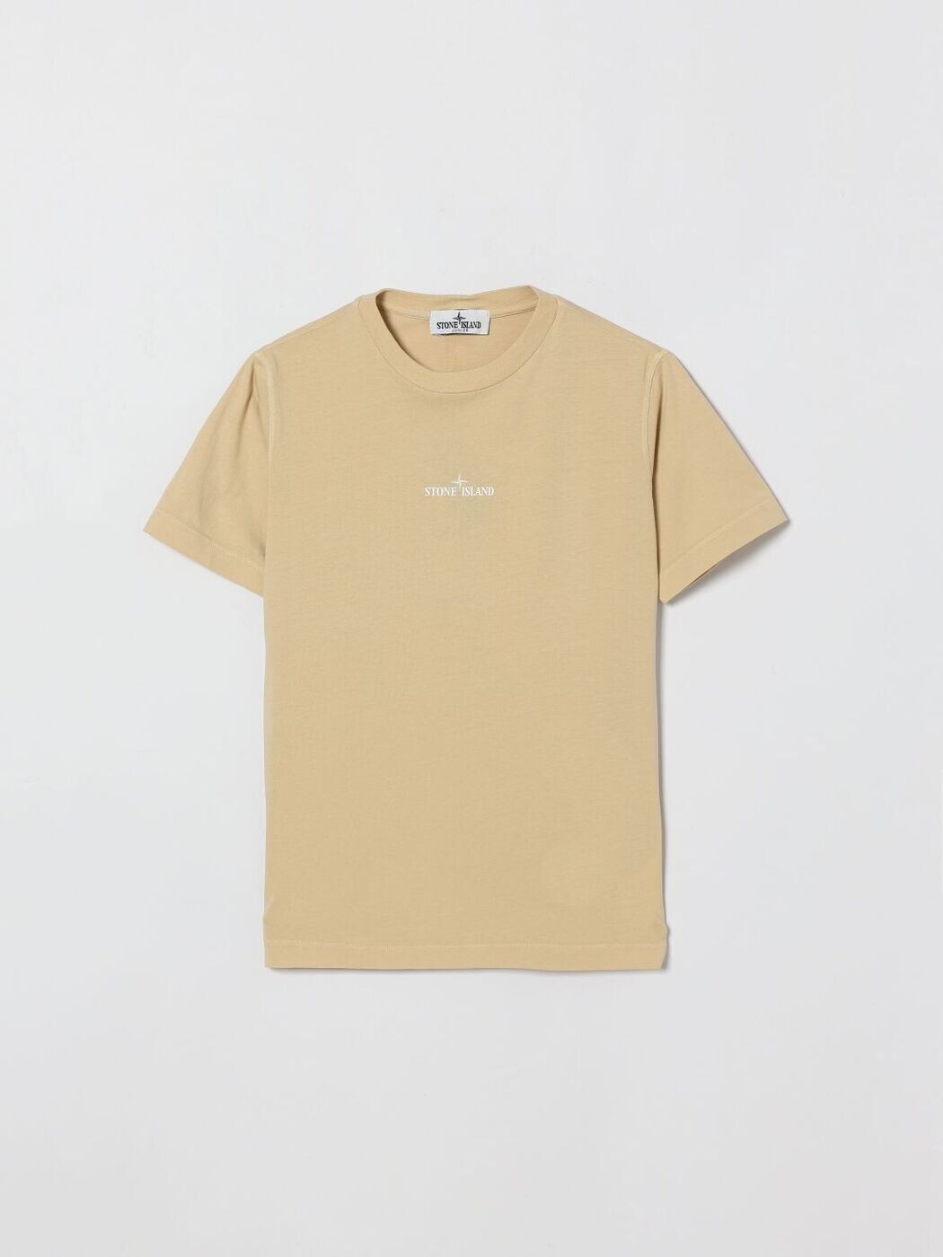 石ころ 島 STONE ISLAND JUNIOR ロング衣袂ティーシャツ ティーシャツ ボーイズ ベージュ Long sleeve t-shirts 2100009S0377 関税 貨物輸送無料 2026SS gi