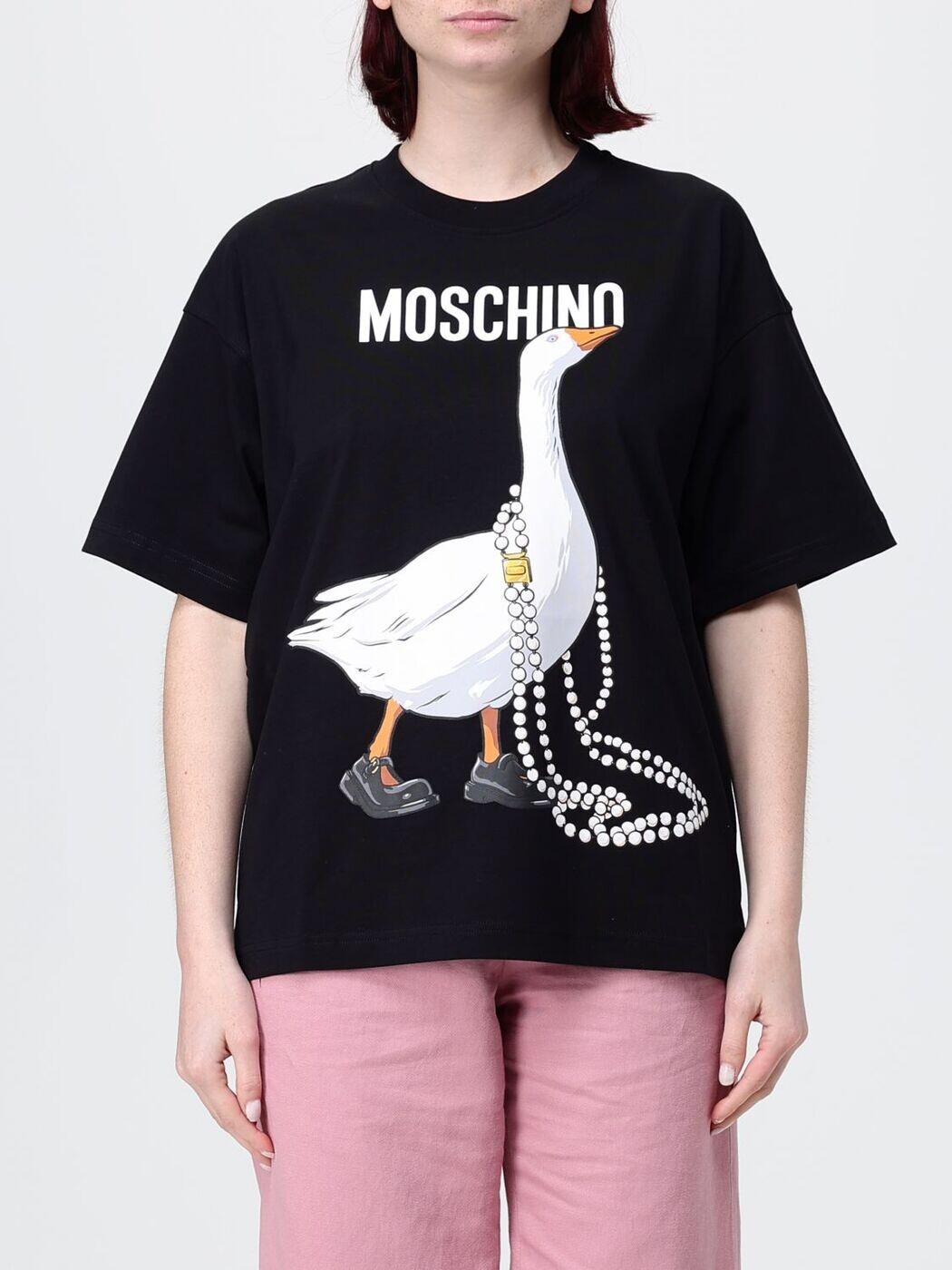 モスキーノクチュール MOSCHINO COUTURE スポーツシャツ プルオーバー レディース 黒いこと T-shirts and polo shirts 07030541 関税 貨物輸送無料 2026SS gi