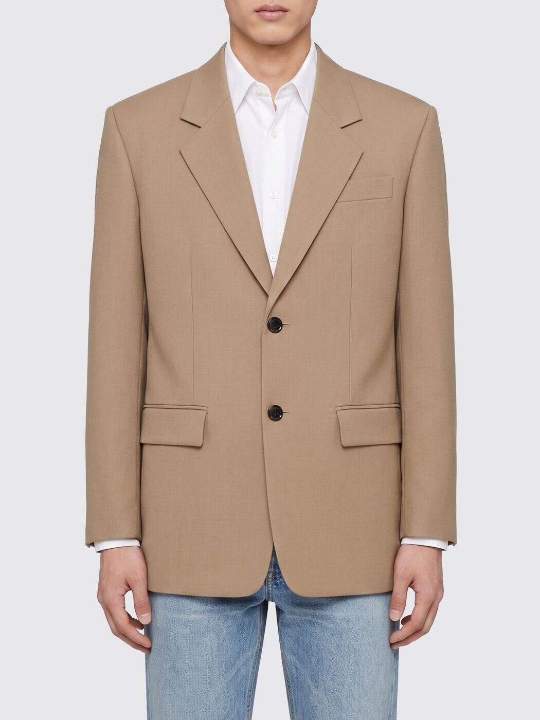 前日 サンローラン SAINT LAURENT PARIS 上衣 メンズ ベージュ Jackets 854431Y1N15 関税 貨物輸送無料 2026SS gi