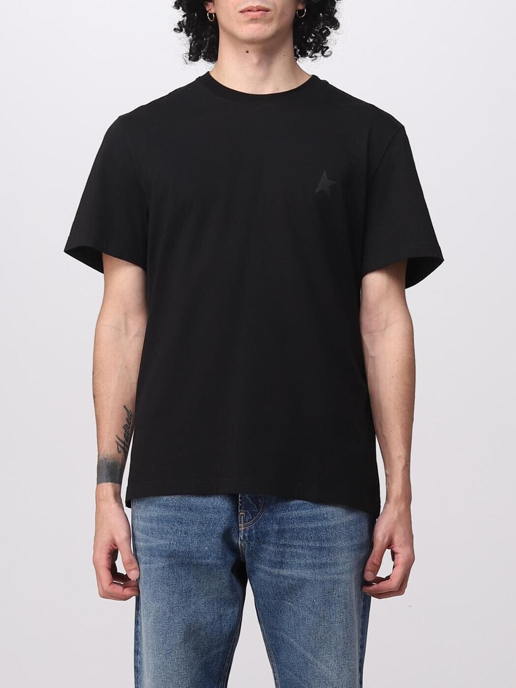 ゴールデン グース デラックス ブランド GOLDEN GOOSE Tシャツ メンズ ブラック T-shirts GMP01220P00059390100 ~ Black 関税 送料無料 2026SS gi|BRANDSHOP「il Tesoro」