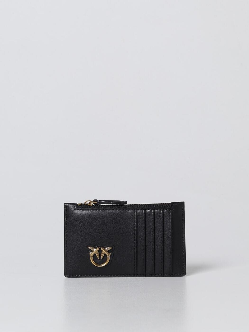 ピンコ PINKO 歌留多保持者 札入れ レディース 黒いこと Wallets and Card Holders 100251A0F1 関税 貨物輸送無料 2025AW gi
