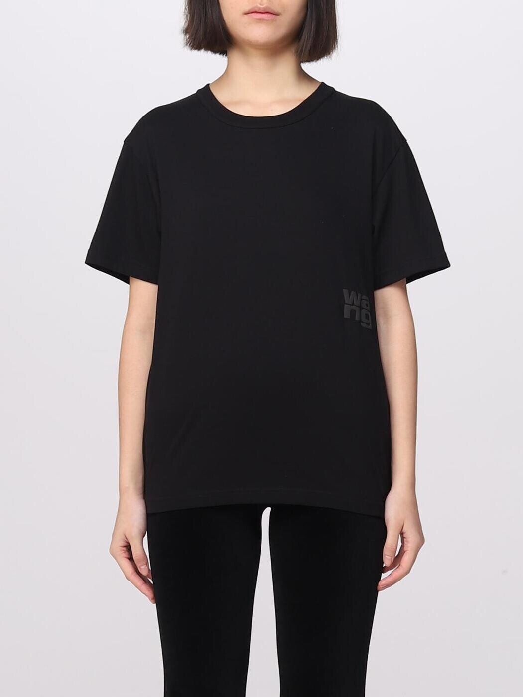 アレキサンダーワン ALEXANDER WANG ポロシャツ Tシャツ レディース ブラック T-shirts and polo shirts 4CC3221357 Black 関税 送料無料 2025AW gi｜BRANDSHOP「il Tesoro」