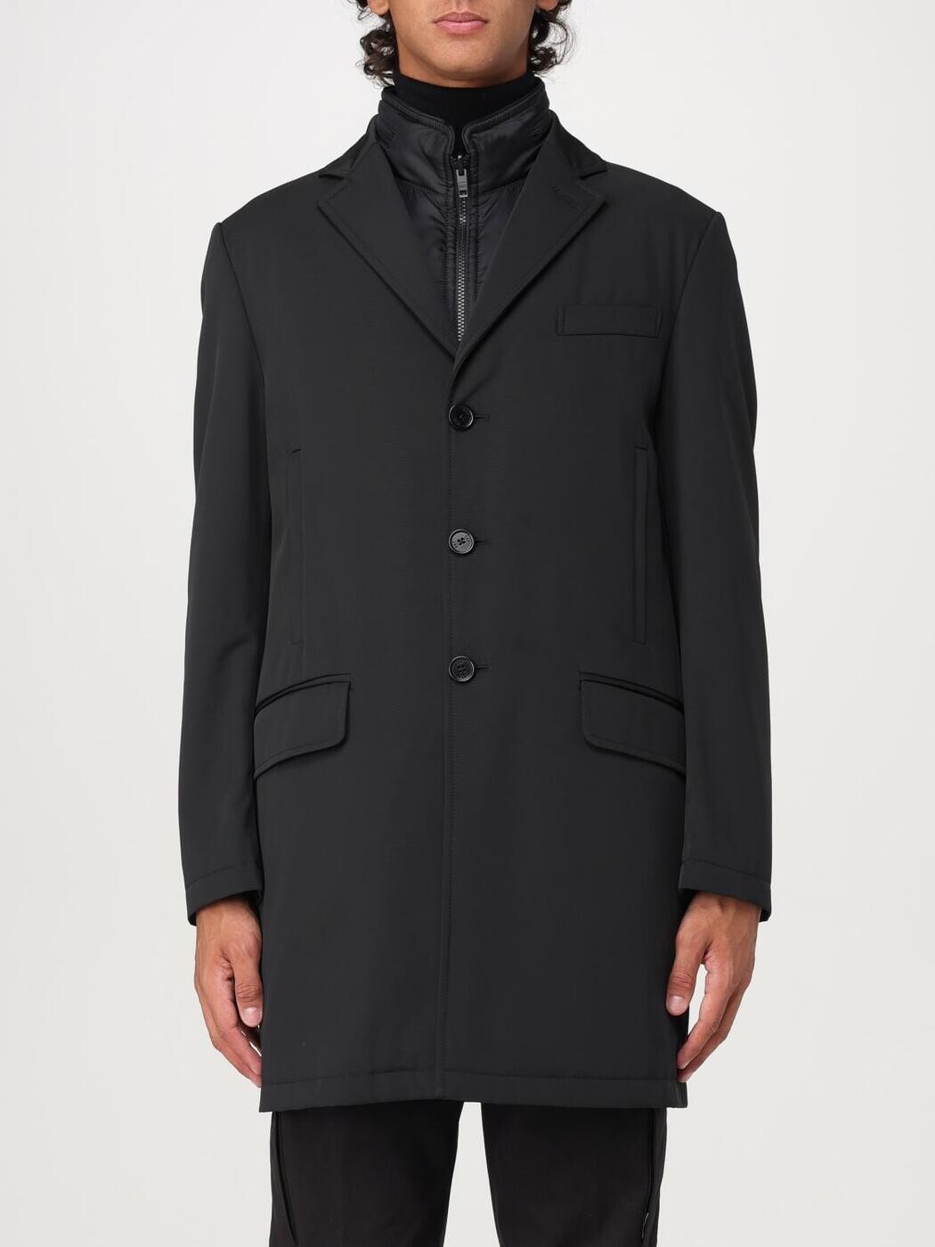 フェイ FAY トレンチ コート メンズ ブラック Coats and Trench NAM5349168STOA Black 関税 送料無料 2025AW gi|BRANDSHOP「il Tesoro」