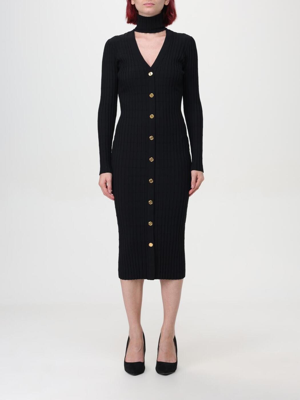 エリザベッタ フランキ ELISABETTA FRANCHI ワンピース ドレス レディース ブラック Dresses AM91S Black 関税 送料無料 2024AW gi｜BRANDSHOP「il Tesoro」