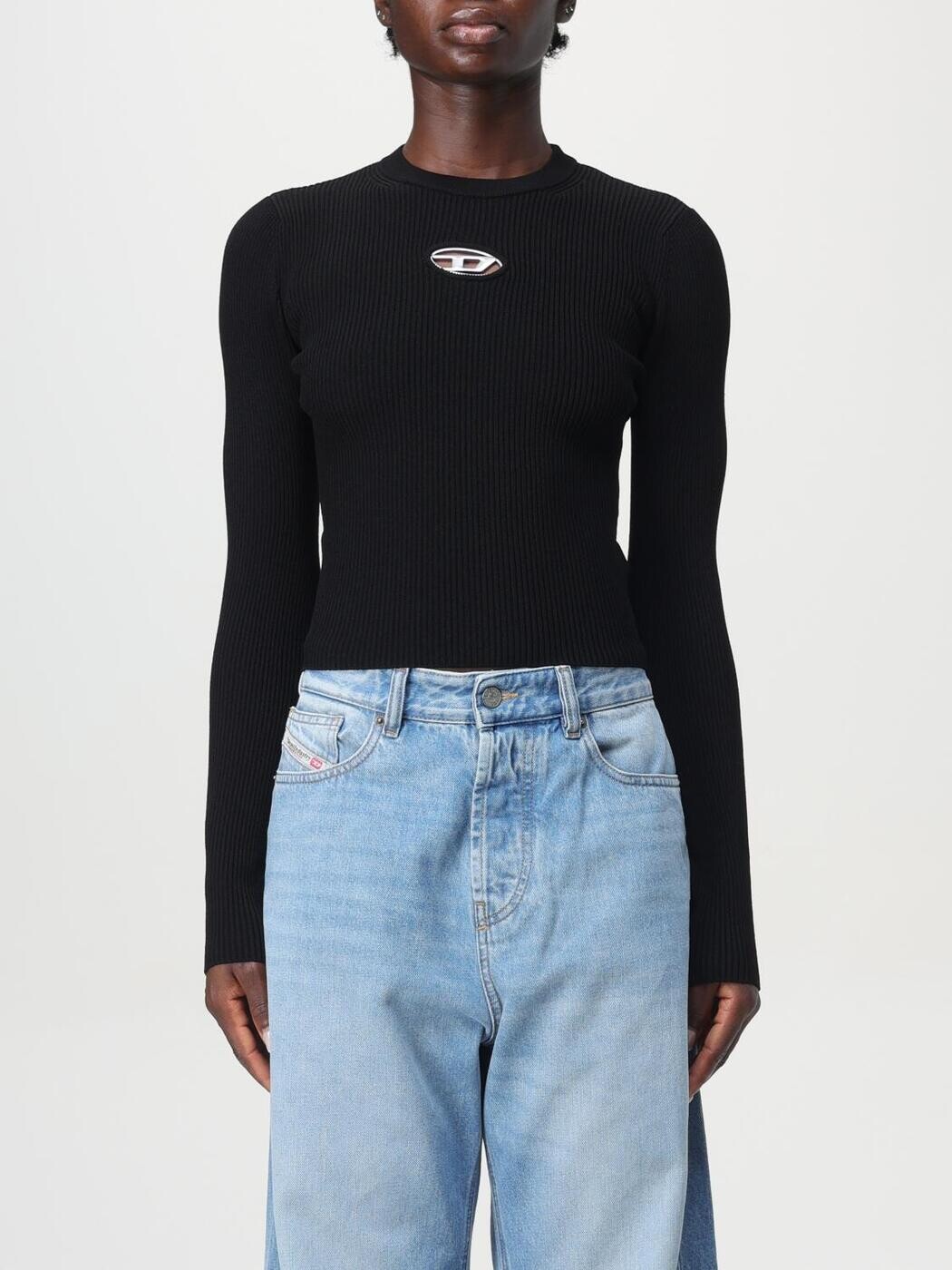 ディーゼル DIESEL セーター ニットウェア レディース ブラック Knitwear A153280DLAX 関税 送料無料 2025AW gi