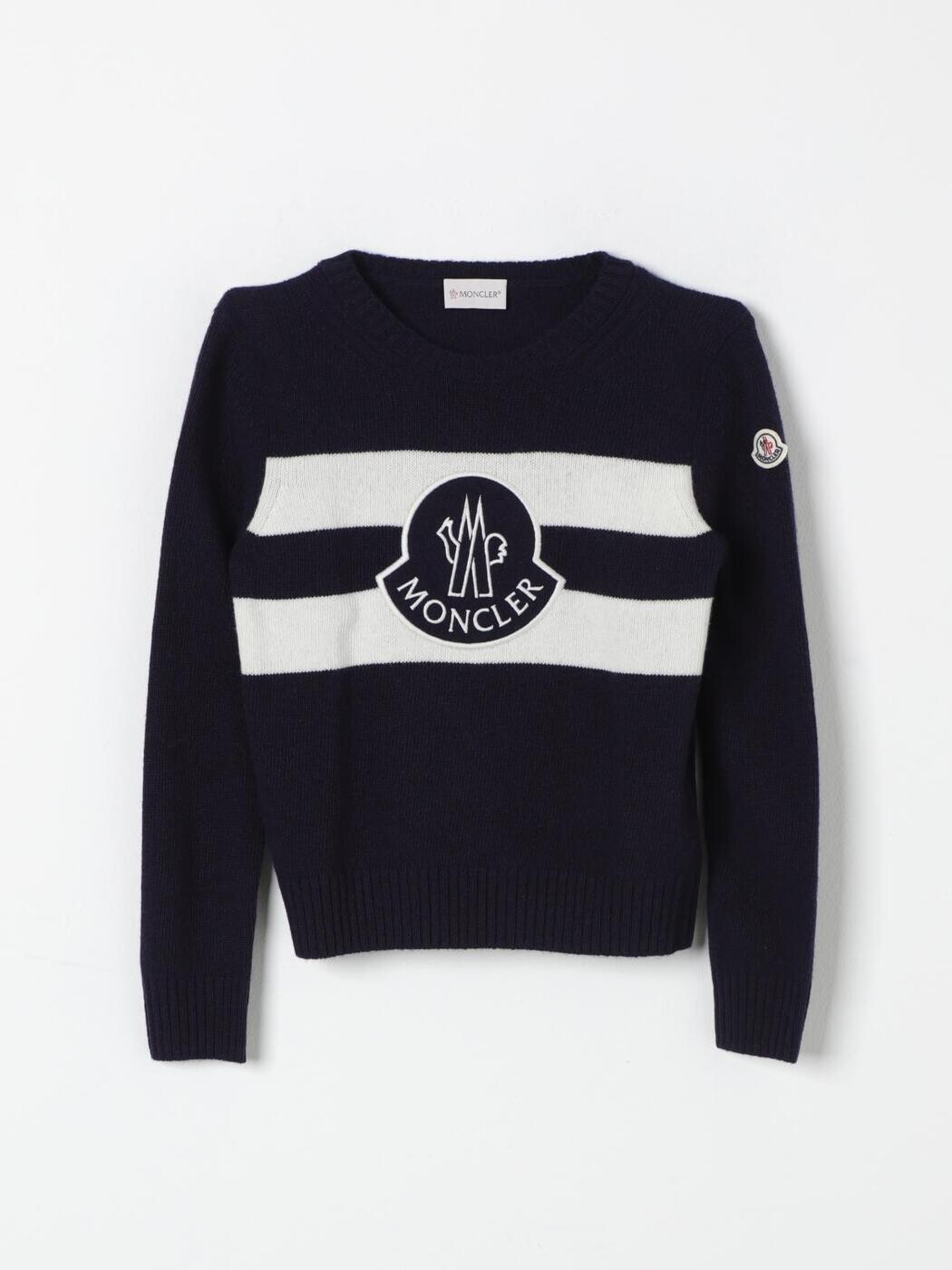 モンク軌跡 MONCLER クルーネックジャンパー 編み物御召しもの ボーイズ 米国海軍 Crew neck jumpers 9C00002M1241 関税 貨物輸送無料 2024AW gi