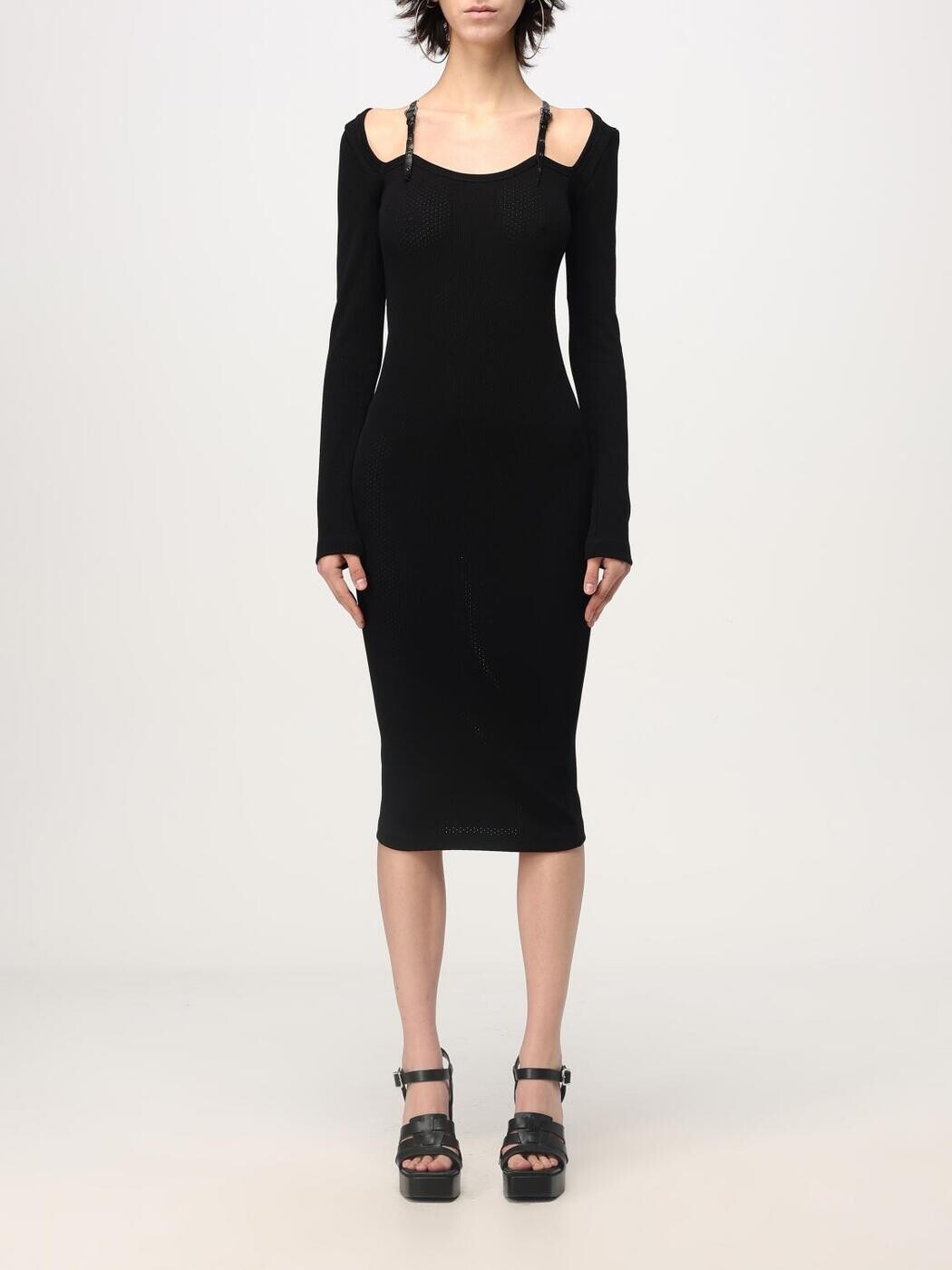 ヴェルサーチェ・ジーンズ・クチュール VERSACE JEANS COUTURE ワンピース ドレス レディース ブラック Dresses 77HAO979J0150 Black 関税 送料無料 2024AW gi|BRANDSHOP「il Tesoro」