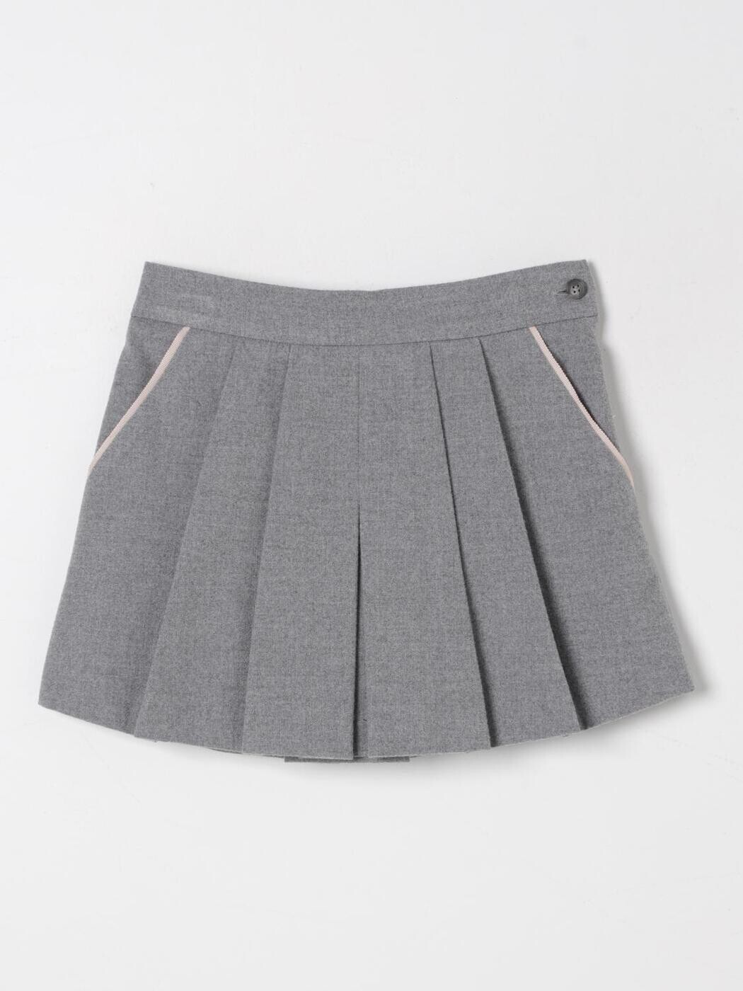 イルグッフォ IL GUFO ミニ御徒面子 スコート ガールズ 薄墨色 Mini-skirts GN225W0003 関税 貨物輸送無料 2025AW gi
