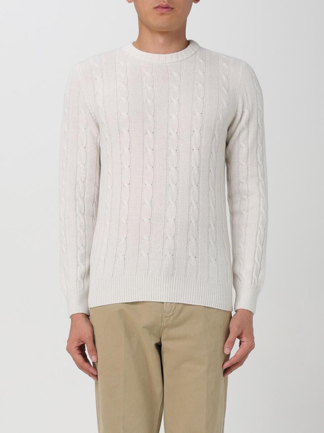 クロスシー XC プルオーバー 編み物御召しもの メンズ Knitwear 1220 MODIFICATO UNITO 49 Natural 関税 貨物輸送無料 2024AW gi