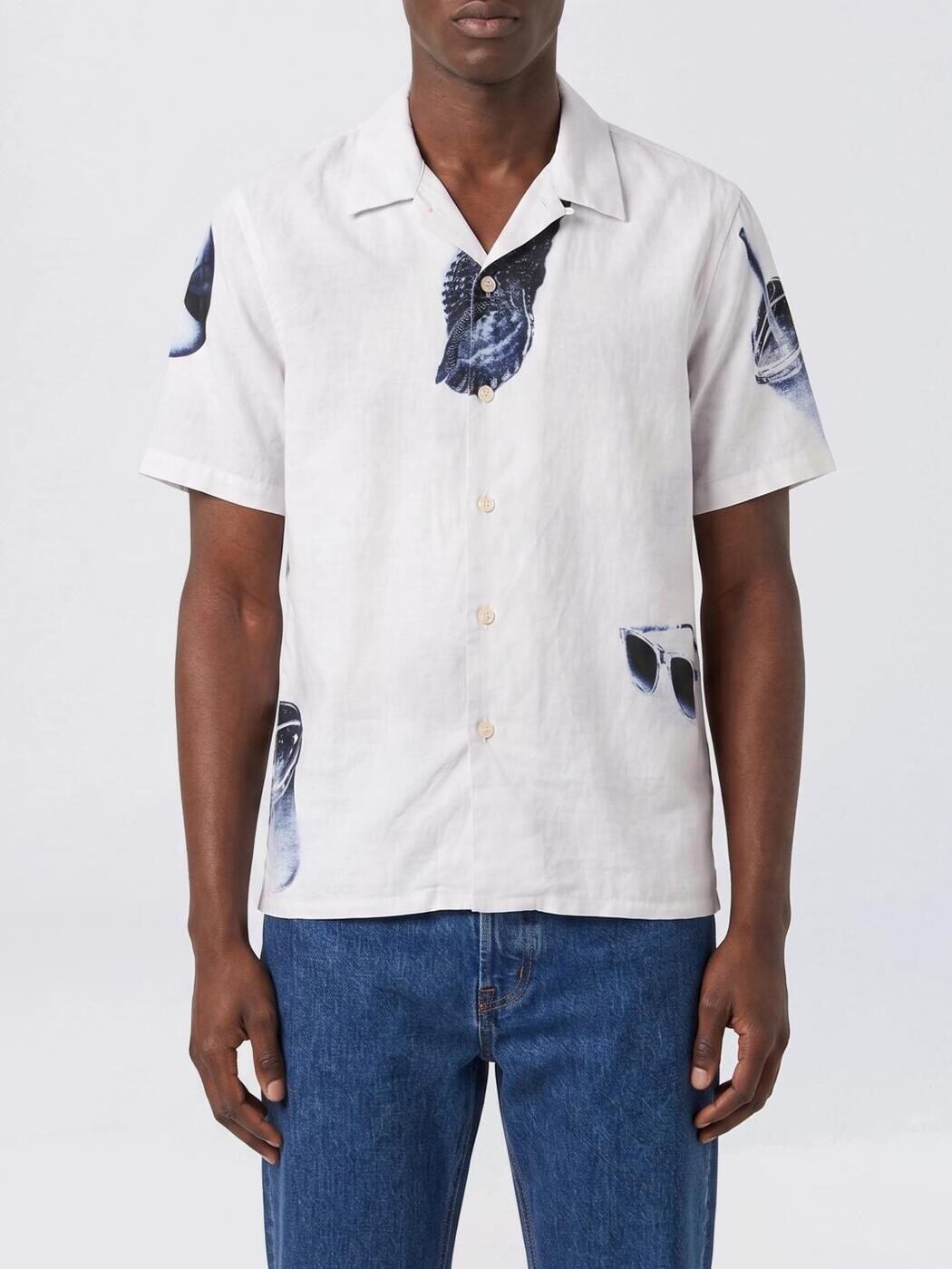 極点スミス PAUL SMITH プルオーバー メンズ 薄墨色 Shirts M2R695UV22653 Grey 関税 貨物輸送無料 2026SS gi