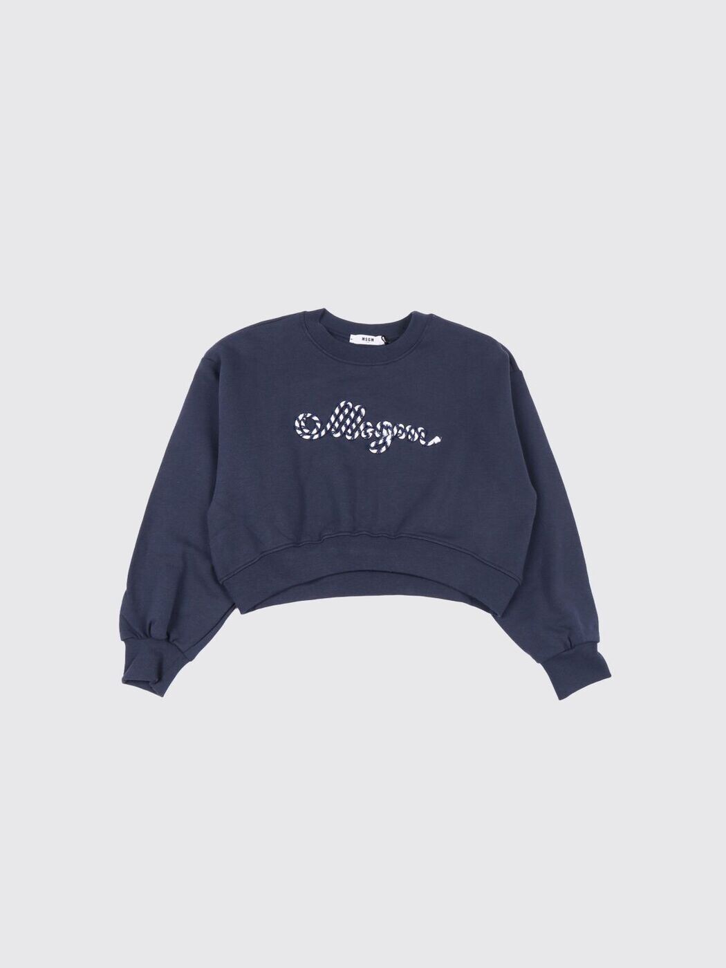 エムエスジーエム MSGM クルーネックジャンパー 編み物御召しもの ボーイズ 青碧 Crew neck jumpers MSJGSW181 関税 貨物輸送無料 2026SS gi
