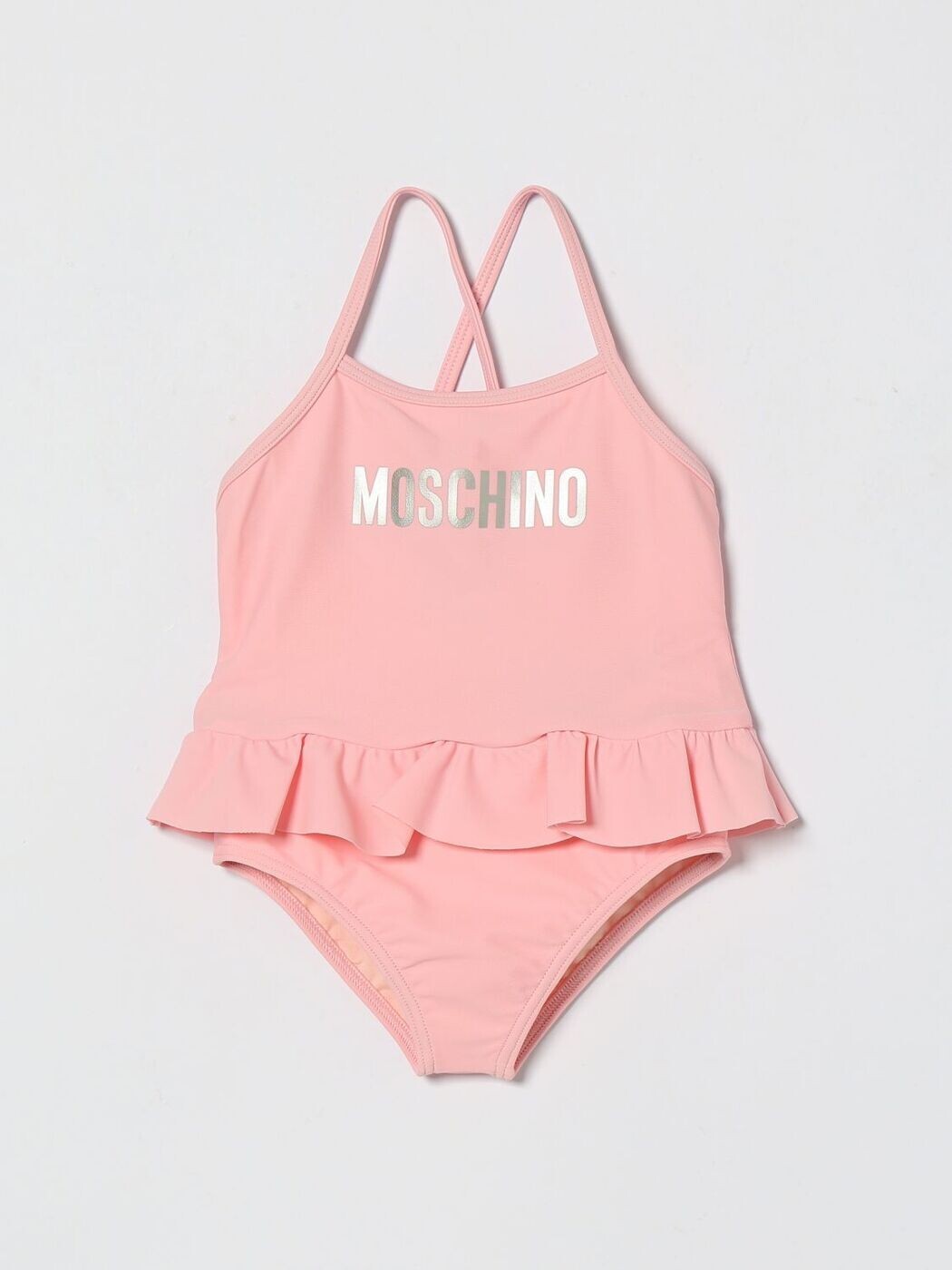 モスキーノ MOSCHINO 塩水ズボン下 スイムウェア ボーイズ さくら色 Swim shorts MBL00SXM100 関税 貨物輸送無料 2026SS gi
