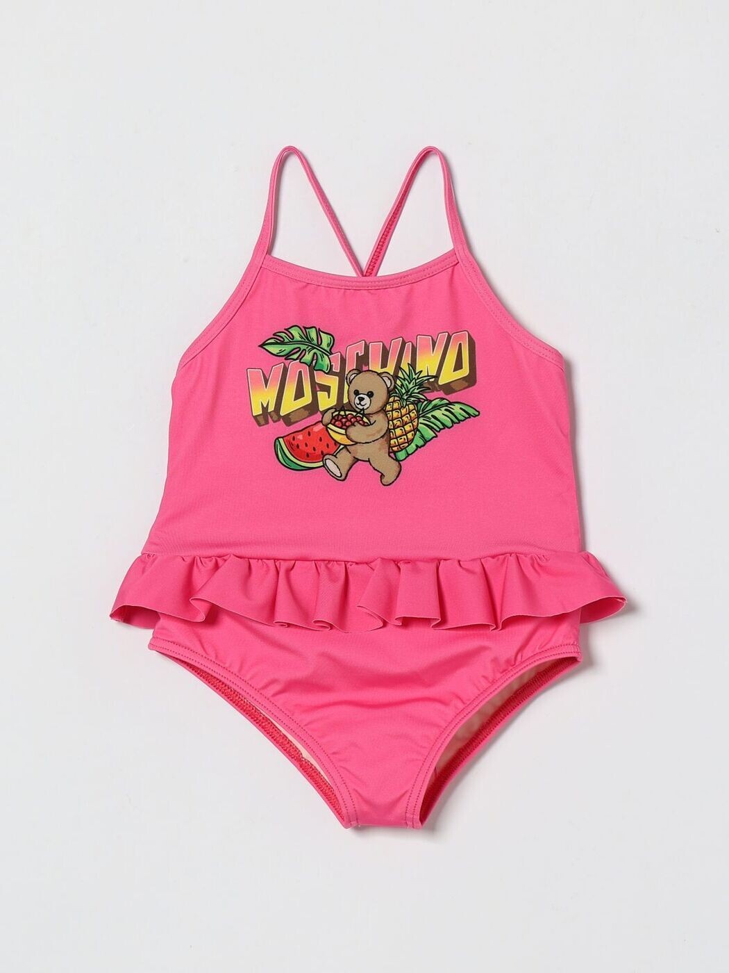 モスキーノ MOSCHINO 塩水ズボン下 スイムウェア ボーイズ さくら色 Swim shorts MDL00ULKA11 関税 貨物輸送無料 2026SS gi