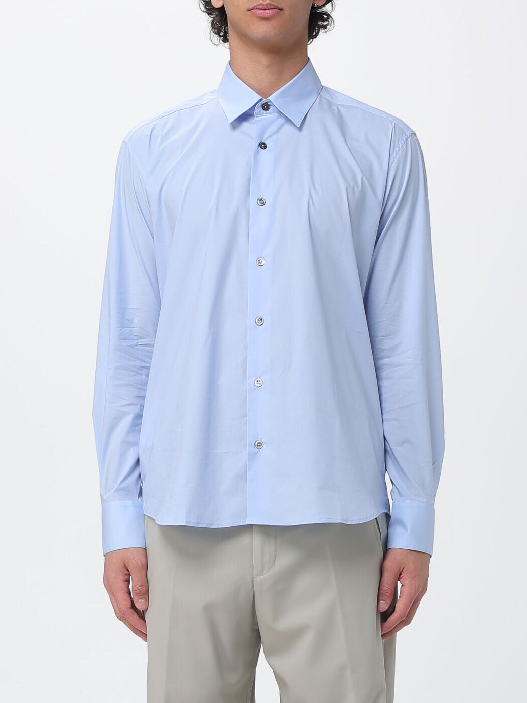 ピーティー トリノ PT TORINO プルオーバー メンズ 青味 Shirts TL6SIT050RBO03CB Blue 関税 貨物輸送無料 2026SS gi