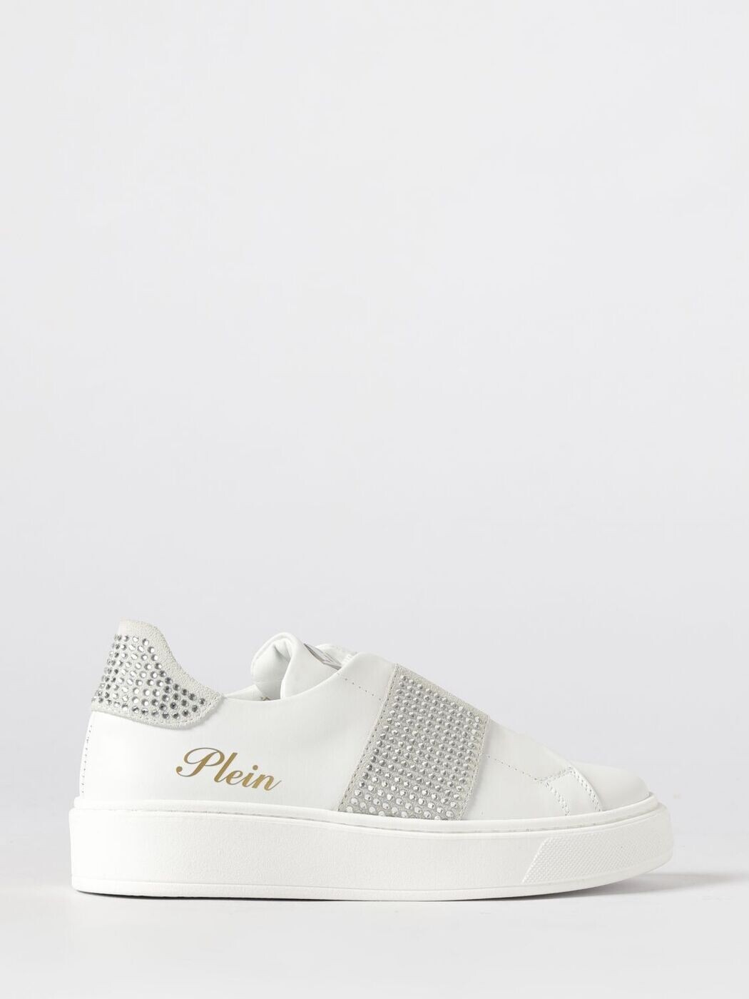フィリップ 飾り気の無い PHILIPP PLEIN 坦々たるスニーカー スニーカー ボーイズ 白いこと Flat sneakers 83225 関税 貨物輸送無料 2026SS gi