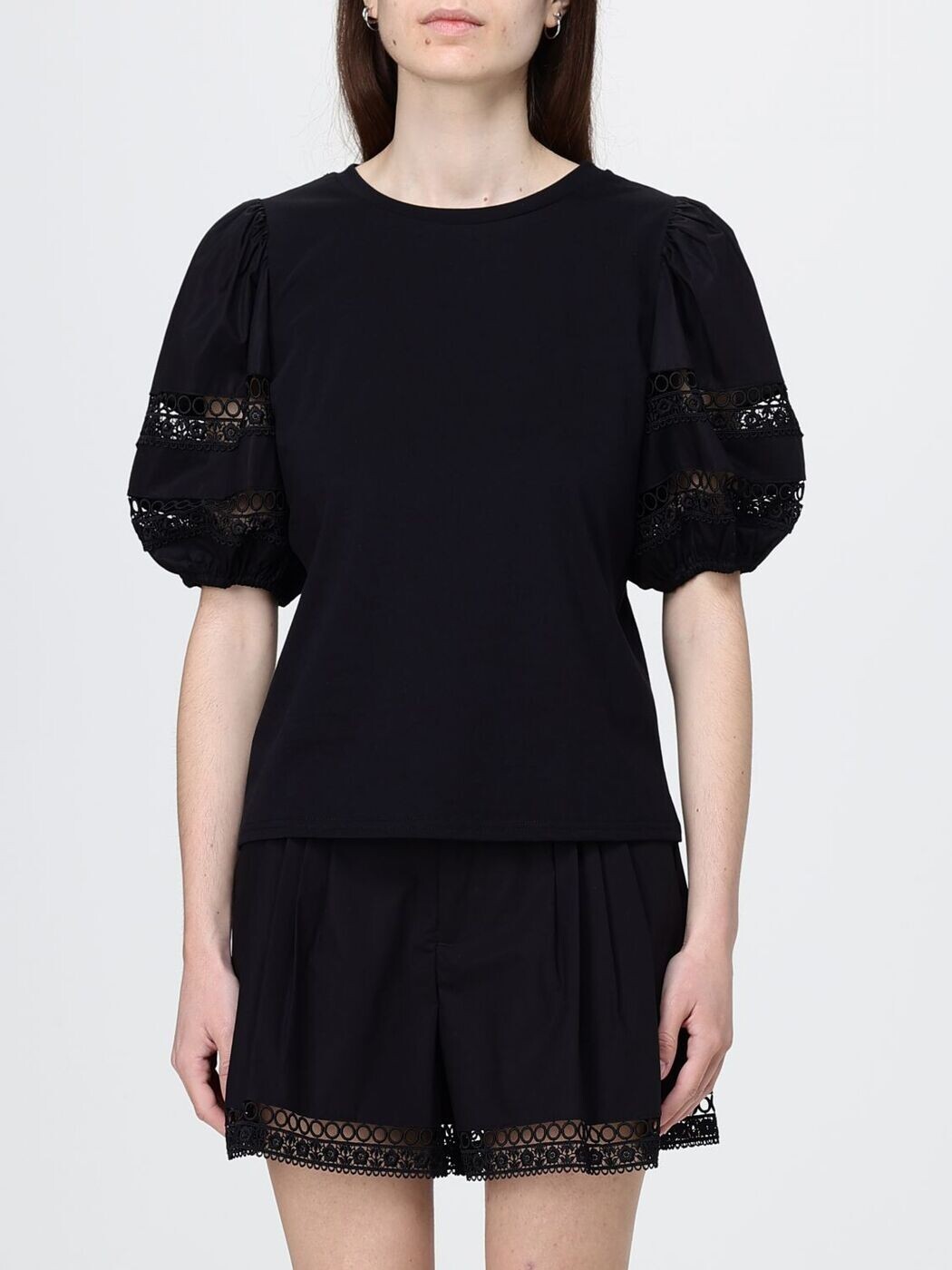 ツインセット TWINSET Tシャツ トップス レディース ブラック T-shirts and tops 261TT2260 Black 関税 送料無料 2026SS gi｜BRANDSHOP「il Tesoro」