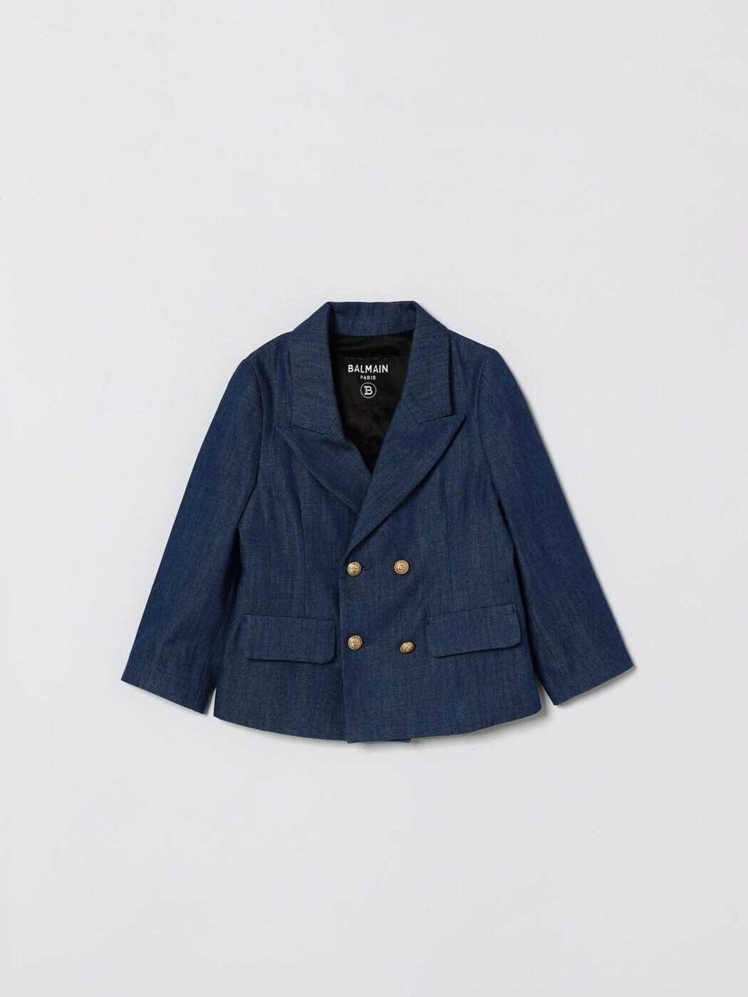バルマン BALMAIN 上衣 ベビーユニセックス 青碧 Jacket BY2514P0588 関税 貨物輸送無料 2026SS gi
