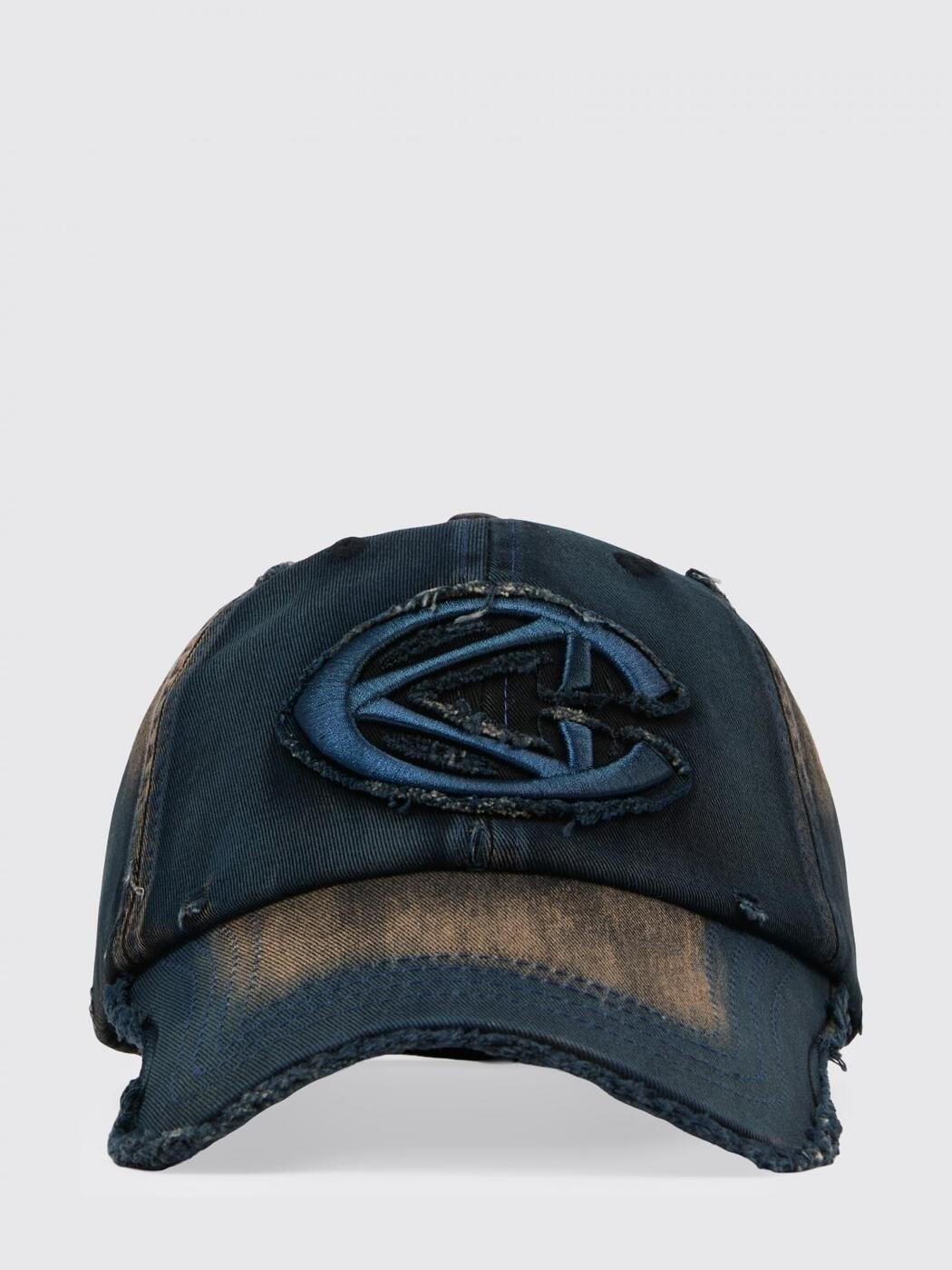 カンペールラボ CAMPERLAB かぶり笠 かぶり笠 レディース 青色 Hats AS00010-002 DISTORTED WASHED SPRAYED CAP 関税 貨物輸送無料 2026SS gi