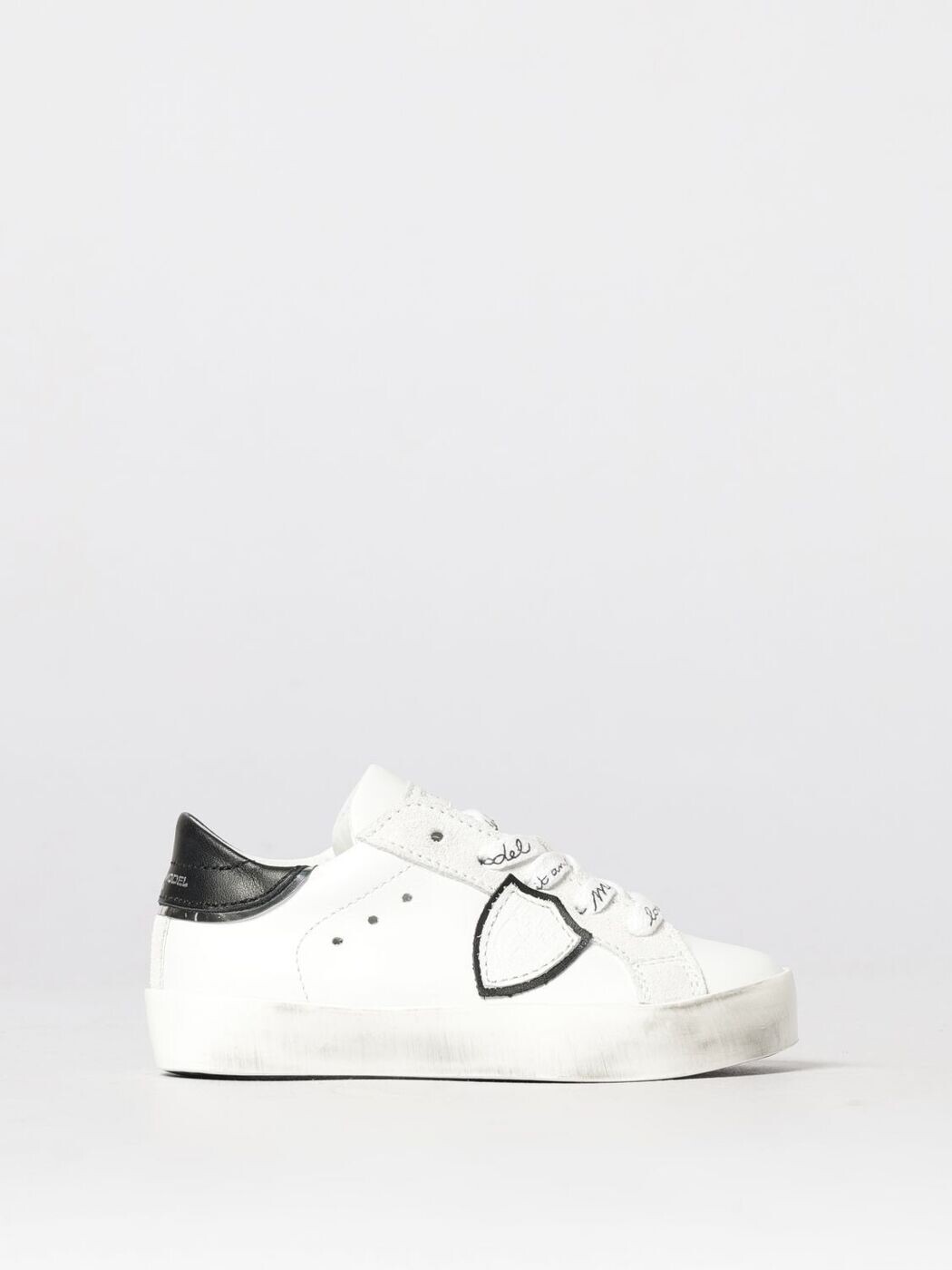 フィリップ 真似形 PHILIPPE MODEL 坦々たるスニーカー スニーカー ボーイズ 白いこと Flat sneakers 83271 関税 貨物輸送無料 2026SS gi