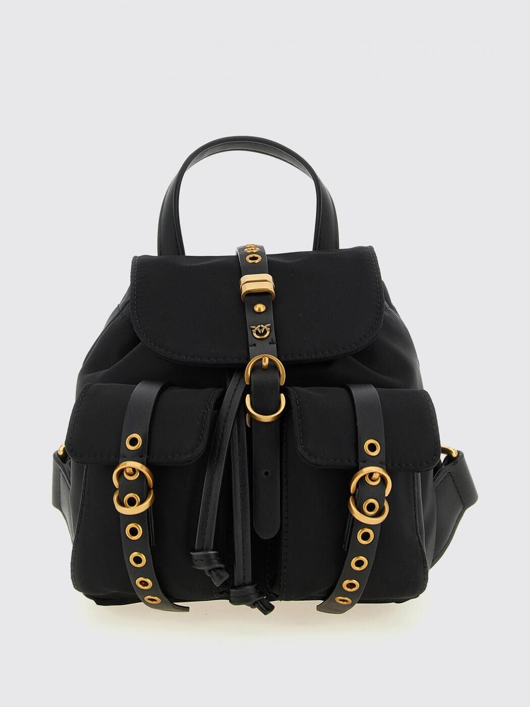 ピンコ PINKO 背嚢 うしろ側容器に並べる レディース 黒いこと Backpacks and bum bags 106053A358 関税 貨物輸送無料 2026SS gi