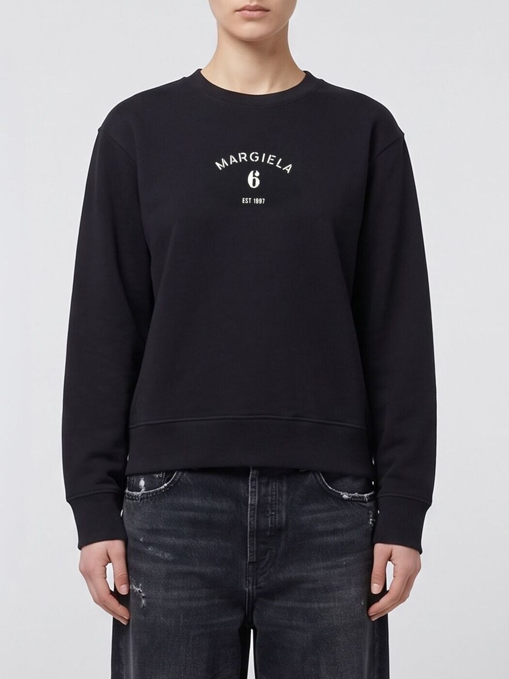 エムエム6 住み家 マルジェラ MM6 MAISON MARGIELA 調教師 レディース 黒いこと Sweatshirts S62GU0145M25014 関税 貨物輸送無料 2026SS gi
