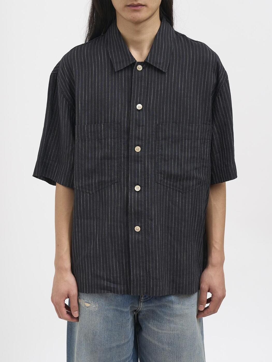 サンフラワー SUNFLOWER シャツ メンズ ブラック Shirts 12911 Black 関税 送料無料 2026SS gi｜BRANDSHOP「il Tesoro」