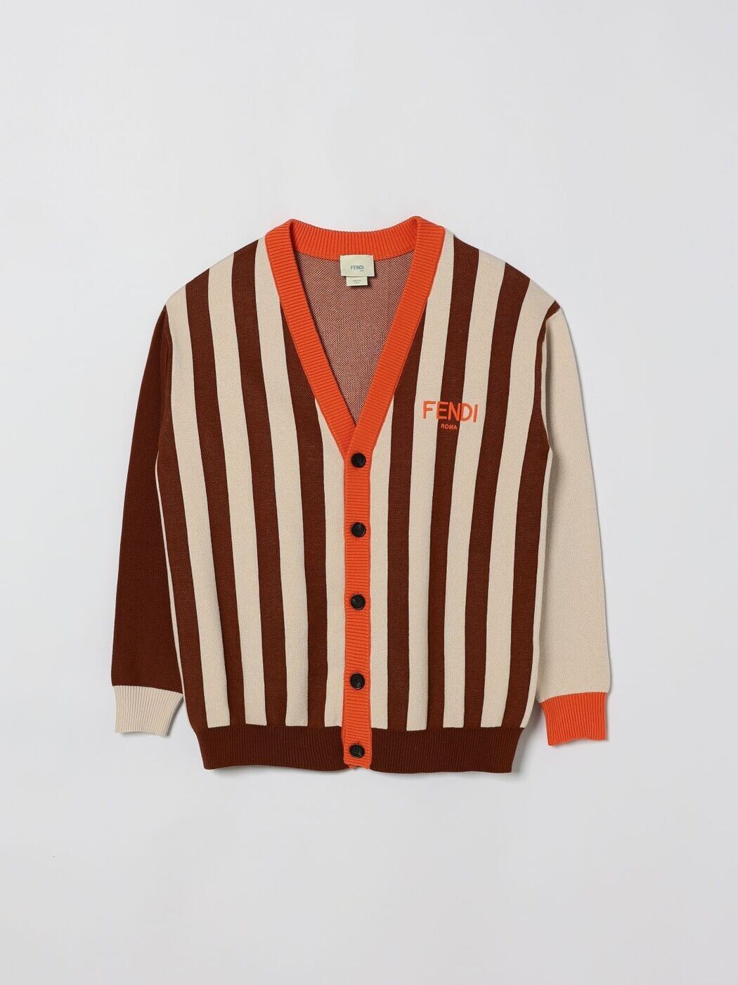 FENDI FENDI クルーネックジャンパー 編み物御召しもの ボーイズ 赤銅色 Crew neck jumpers JMG138AVVS 関税 貨物輸送無料 2026SS gi