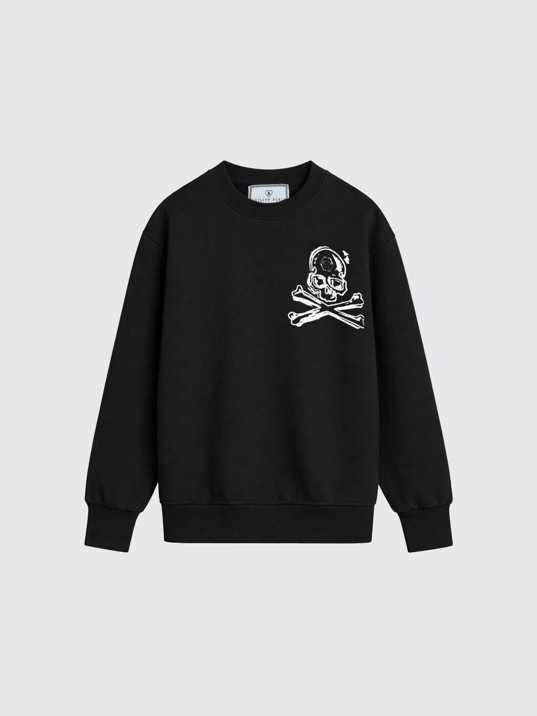 フィリップ 飾り気のない PHILIPP PLEIN クルーネックジャンパー 編み物御召しもの ボーイズ 黒いこと Crew neck jumpers S6PHJBSW042 関税 貨物輸送無料 2026SS gi