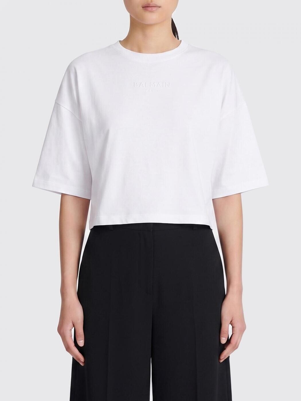 バルマン BALMAIN スポーツシャツ プルオーバー レディース 白いこと T-shirts and polo shirts GF0EE145BD10 関税 貨物輸送無料 2026SS gi