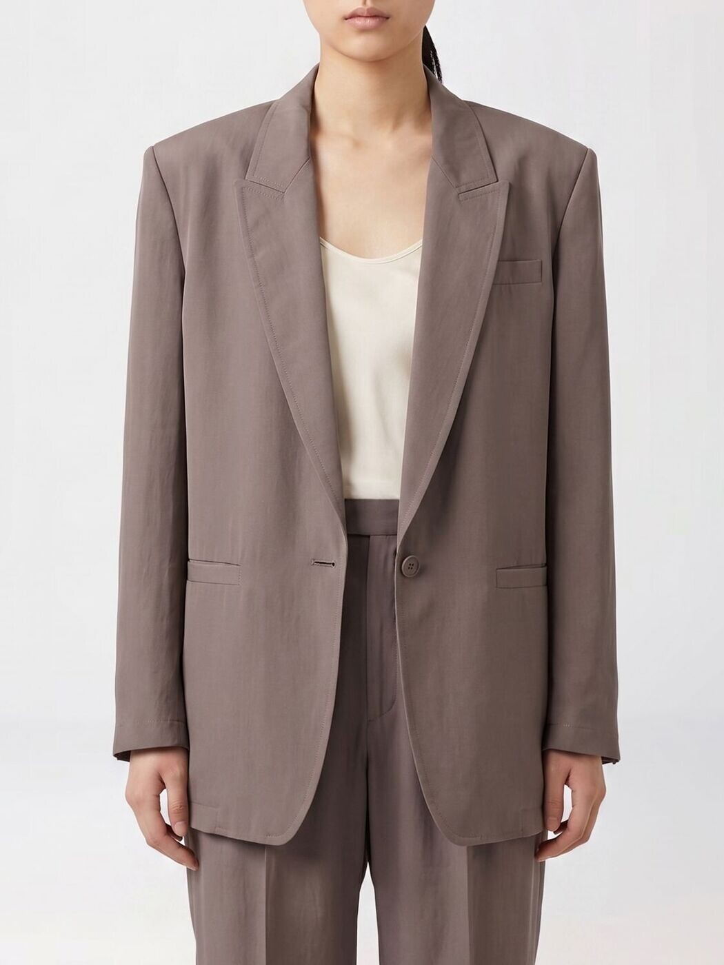前日 サンローラン SAINT LAURENT PARIS 背広上衣 背広 上衣 レディース 薄墨色 Suit Jackets 856579Y6J78 関税 貨物輸送無料 2026SS gi