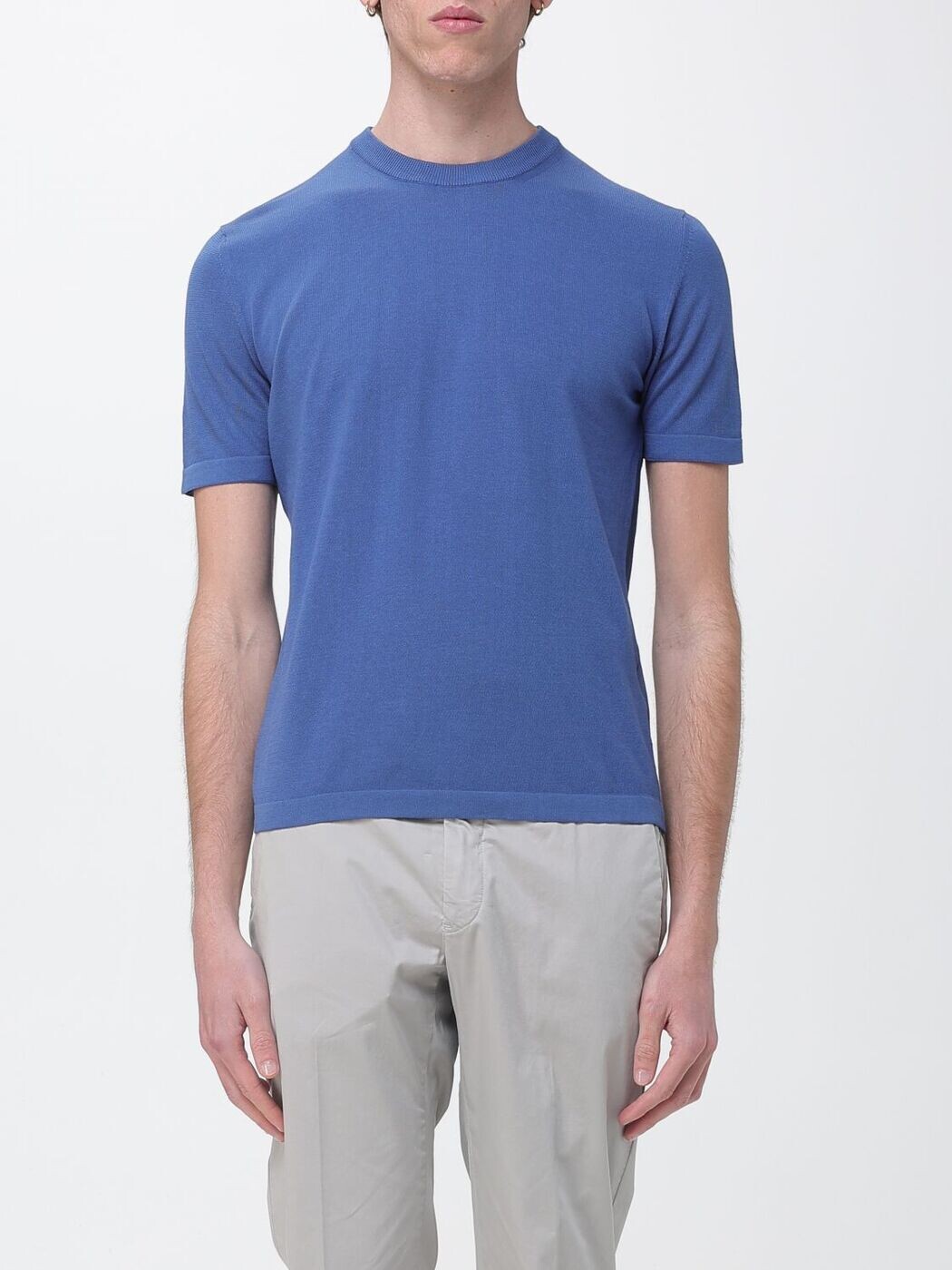 ブルックス活動の領域 BROOKSFIELD プルオーバー 編み物御召しもの メンズ Knitwear 203C.A009 Gnawed Blue 関税 貨物輸送無料 2026SS gi