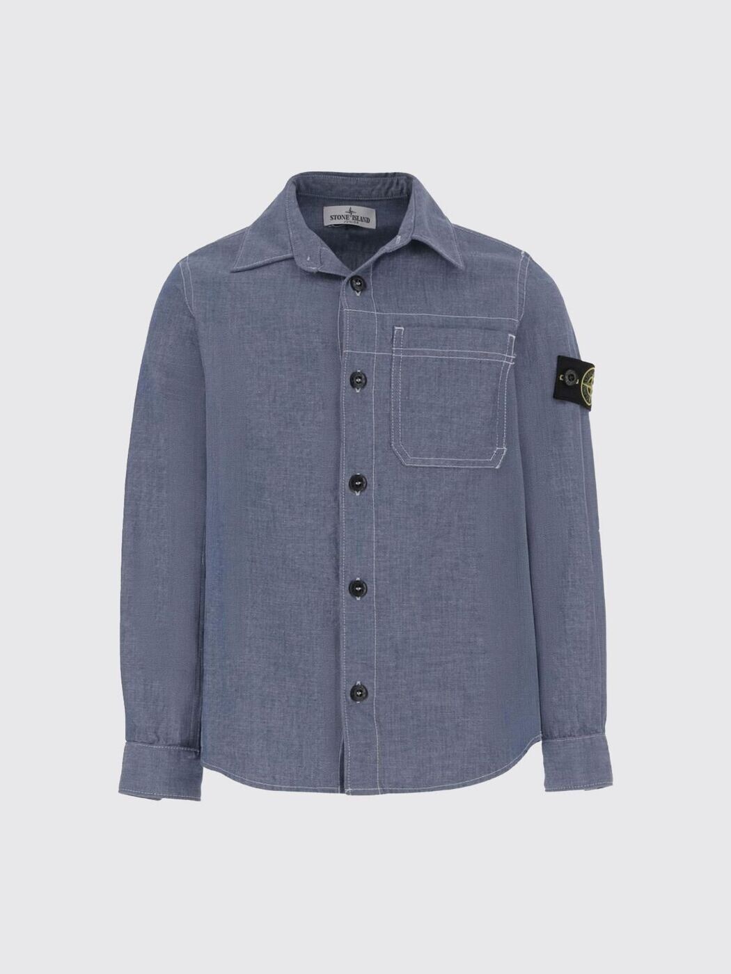 石ころ 島 STONE ISLAND JUNIOR プルオーバー ボーイズ 青色 Casual shirts 1100002S0310 関税 貨物輸送無料 2026SS gi