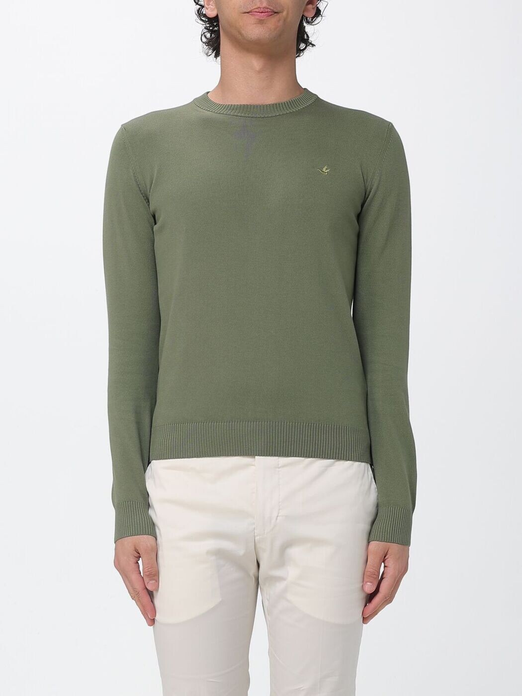 ブルックス活動の領域 BROOKSFIELD プルオーバー 編み物御召しもの メンズ Knitwear 203E.A031 Military 関税 貨物輸送無料 2026SS gi