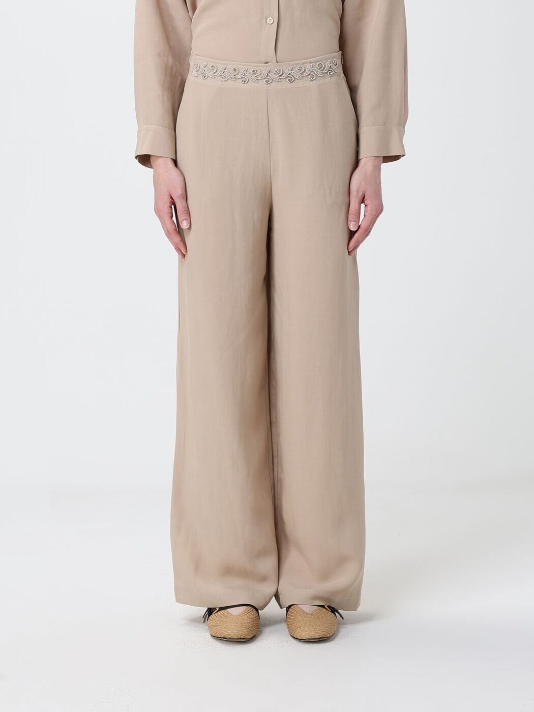 ハニタ HANITA ズボン ズボン下 レディース ベージュ Trousers HP16364584 関税 貨物輸送無料 2026SS gi