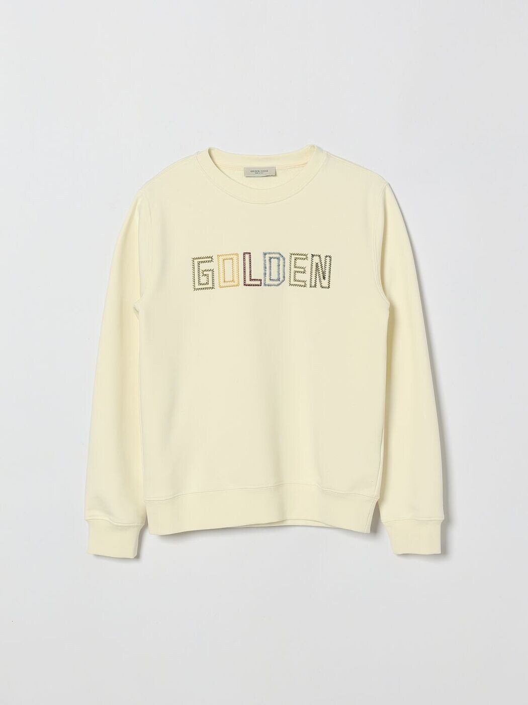 ゴールデングース GOLDEN GOOSE クルーネックジャンパー 編み物御召しもの ボーイズ 白いこと Crew neck jumpers GKP02214P002455 関税 貨物輸送無料 2026SS gi