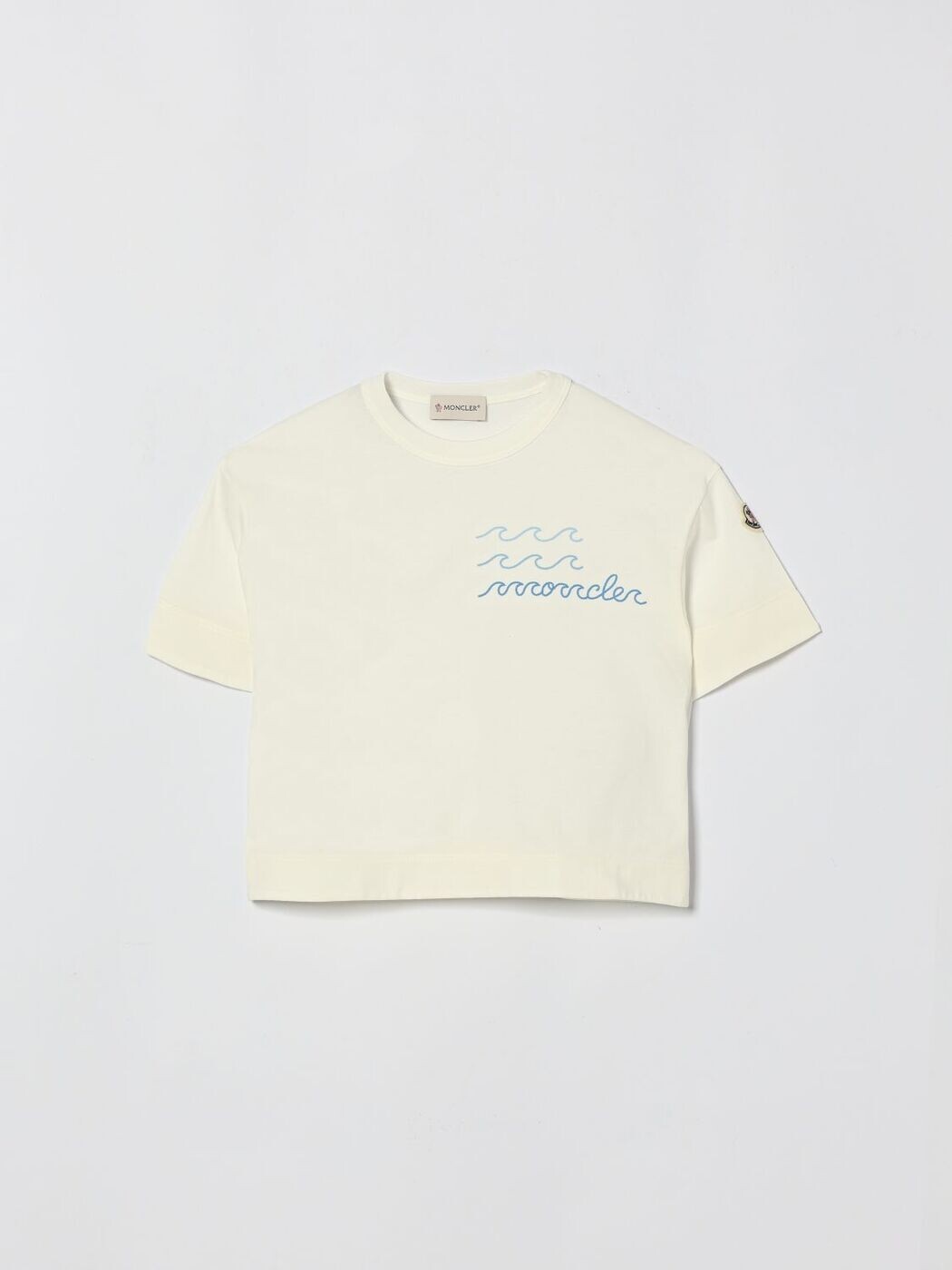 モンク軌跡 MONCLER ロング衣袂ティーシャツ ティーシャツ ボーイズ ベージュ Long sleeve t-shirts 8C0002183907 関税 貨物輸送無料 2026SS gi