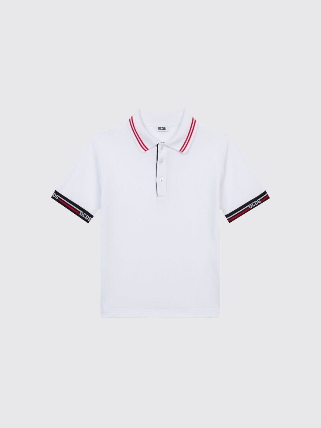 ジーシーディーエス お坊っちゃん GCDS JUNIOR スポーツシャツ トップス ボーイズ 白いこと Polo shirts C1BJQD527T007 関税 貨物輸送無料 2026SS gi