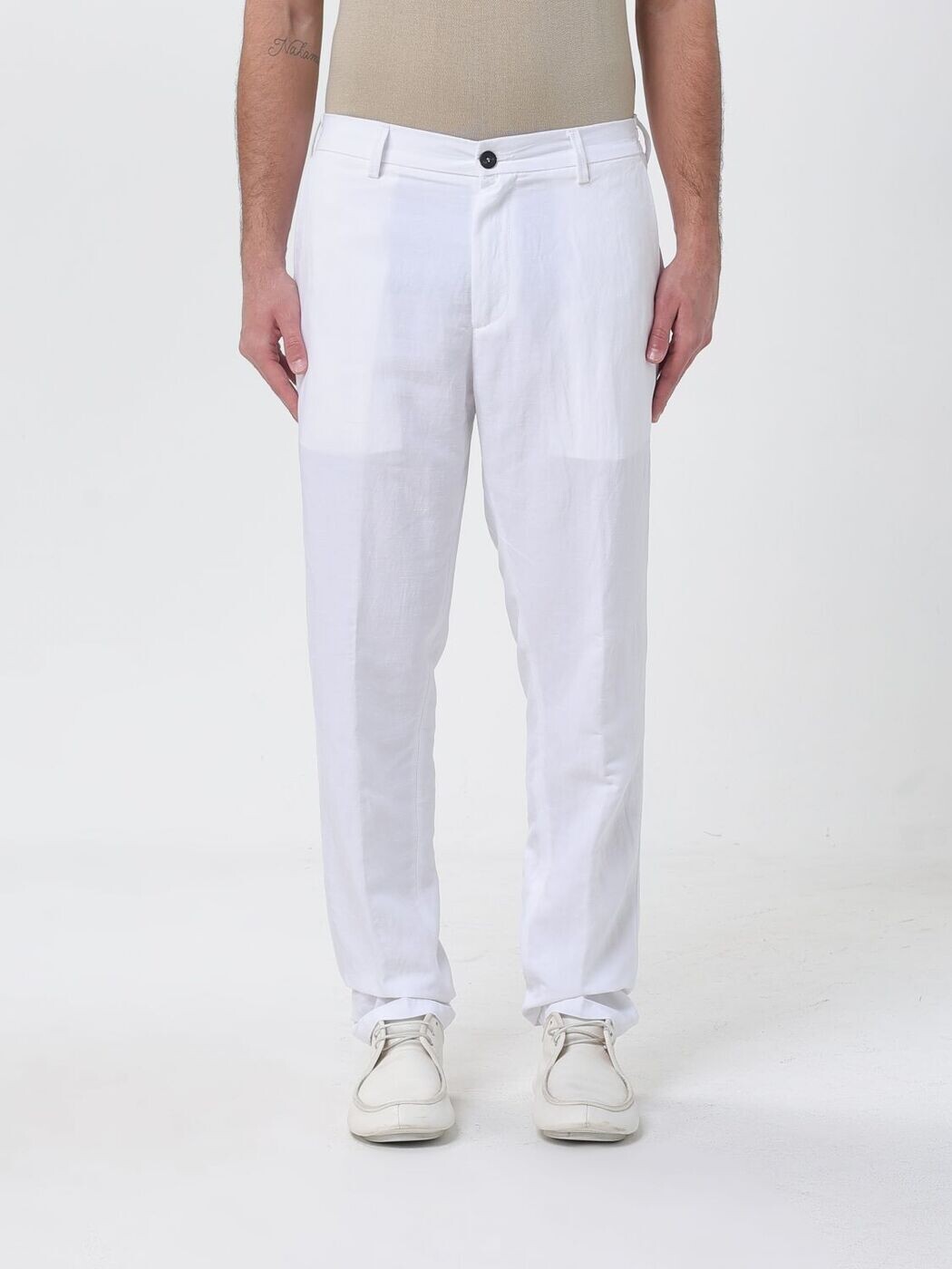 シビ後押し SIVIGLIA ズボン ズボン下 メンズ 白いこと Trousers SVM02112T0193ABTPB 関税 貨物輸送無料 2026SS gi
