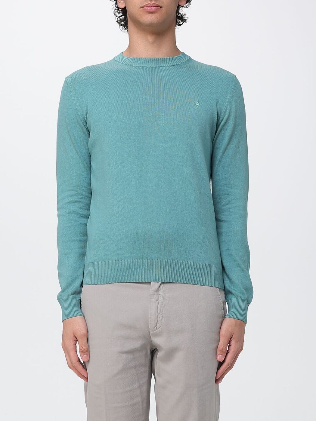 ブルックス活動の領域 BROOKSFIELD プルオーバー 編み物御召しもの メンズ Knitwear 203E.A031 Water 関税 貨物輸送無料 2026SS gi