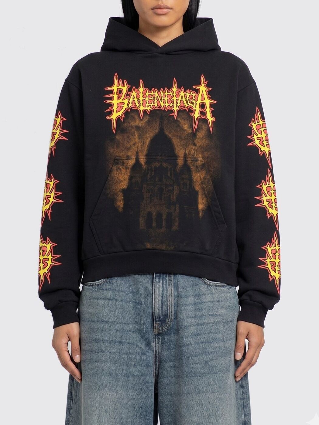 バレンシアガ BALENCIAGA 調教師 レディース 黒いこと Sweatshirts 851238TUVL2 関税 貨物輸送無料 2026SS gi