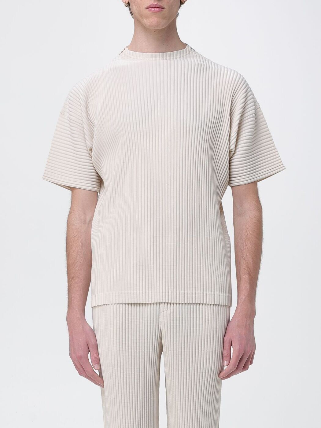HOMME PLISSE\u0027 ISSEY MIYAKE プルオーバー メンズ ベージュ T-shirts HP66JK033 関税 貨物輸送無料 2026SS gi