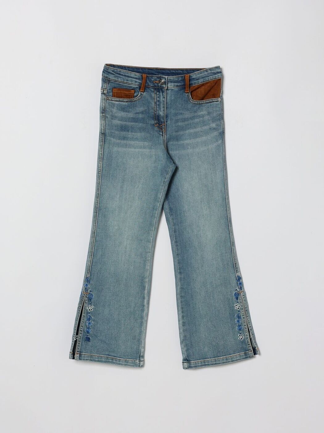 エルマンノシェルビーノジュニア ERMANNO SCERVINO JUNIOR レギュラーフィットジーンズ デニム ガールズ ブルー Regular fit jeans Z9G4027015 Blue 関税 送料無料 2026SS gi｜BRANDSHOP「il Tesoro」