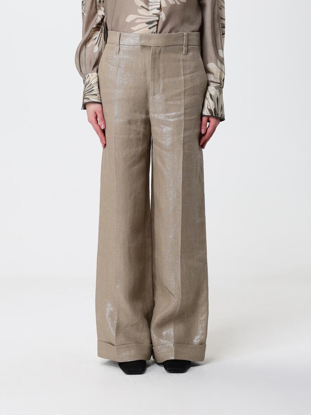 ブルネロクチネリ BRUNELLO CUCINELLI ズボン ズボン下 レディース ベージュ Trousers ML596P8492 関税 貨物輸送無料 2026SS gi