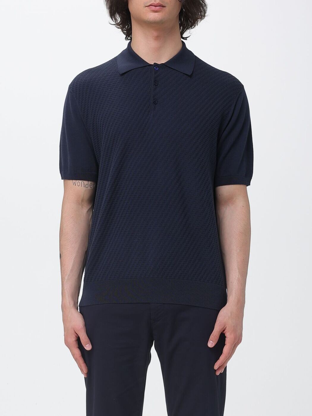 カナーリ CANALI スポーツシャツ メンズ 青碧 Polo shirts C0127MK02466 関税 貨物輸送無料 2026SS gi